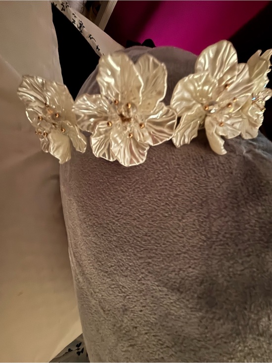 Pearl Floral Headband - Ivory Flower Crown main image 5